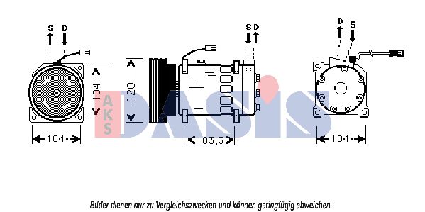 AKS DASIS kompresorius, oro kondicionierius 850499N